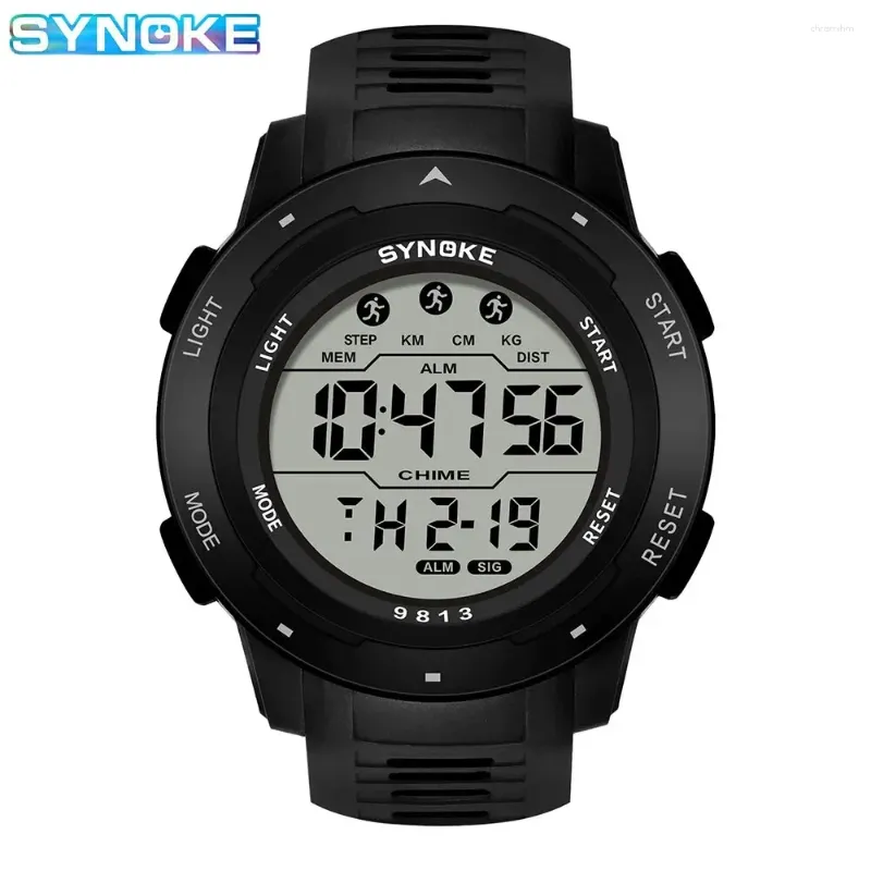 Armbanduhren Synoke Männer Digitale Uhren Sport Uhren Timing -Funktion