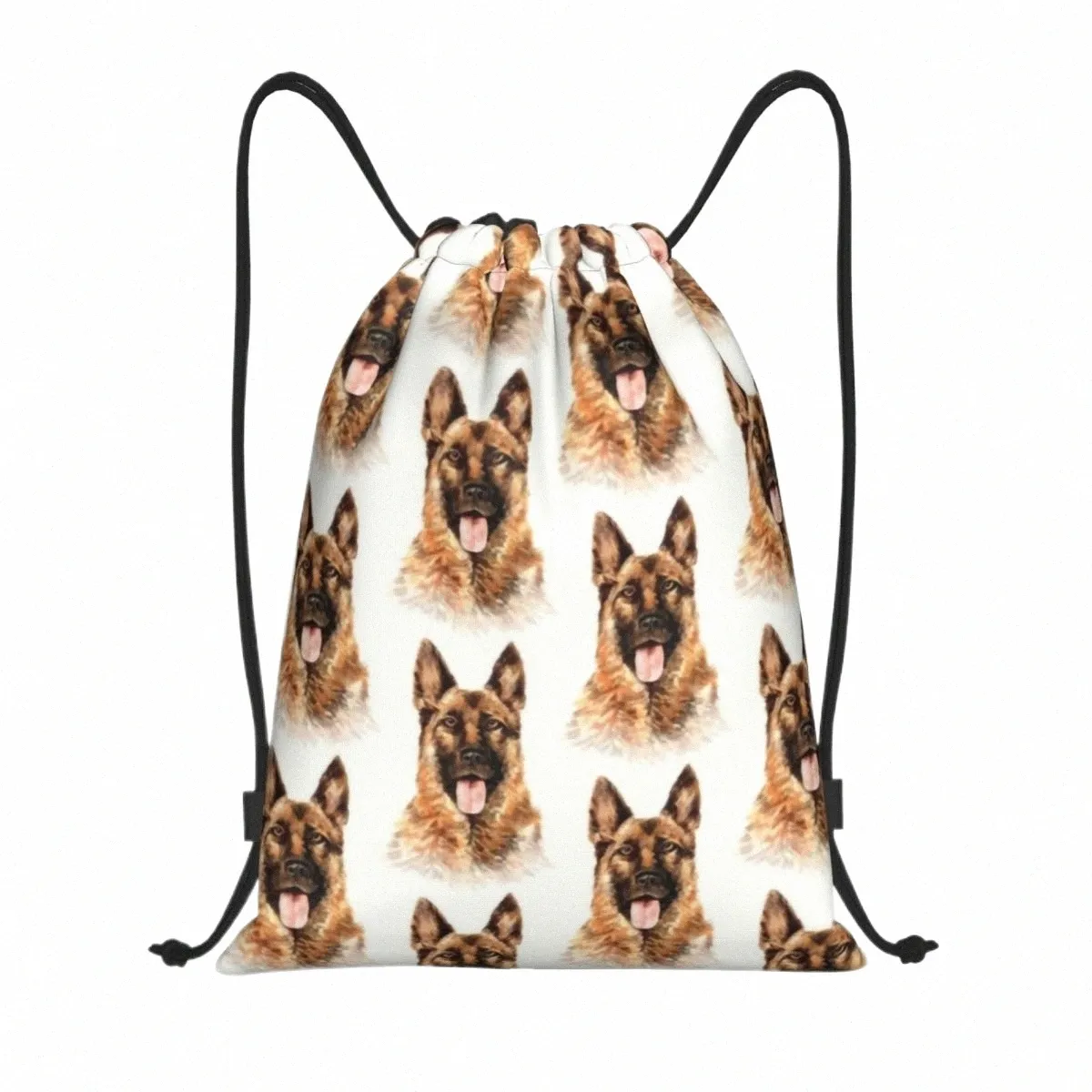 german Shepherd Dog Lover Drawstring Backpack Sports Gym Bag for Women Men Alsatian Wolf Dog Shop Sackpack p9uK#