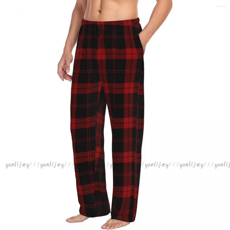 Men de nuit pour hommes sommeil somnolent le pantalon salon masculin pantalon pantalon de pyjama