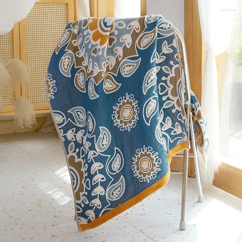 Toalha quatro camadas Banho de algodão turco para adultos de tubos de absorção macia para adultos Lave e Sauna Banheiro Têxteis domésticos