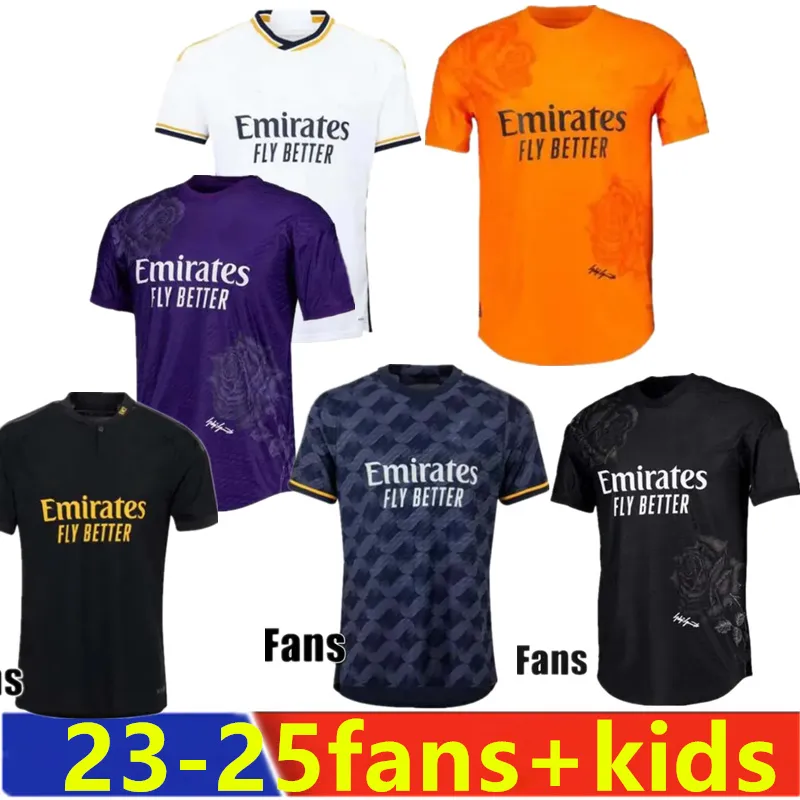 23-25 FANS Player Soccer Jerseys RODRGO Camiseta Football Jerseys VINI JR ARDA GULER Mbappe Football Shirt Kids Camiseta De Futbol Bellingham 24 25 Real MadridS 2025