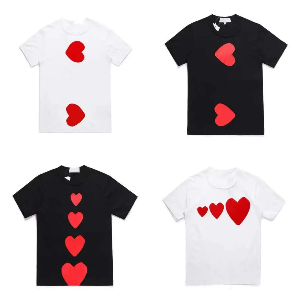 Womens 24NEW T Designer P Love Printing Short Sleeve Pure Cotton Casual Sports Shirt Fashionable Street Holiday Couple's Same Clothing S-5XL rinting ure