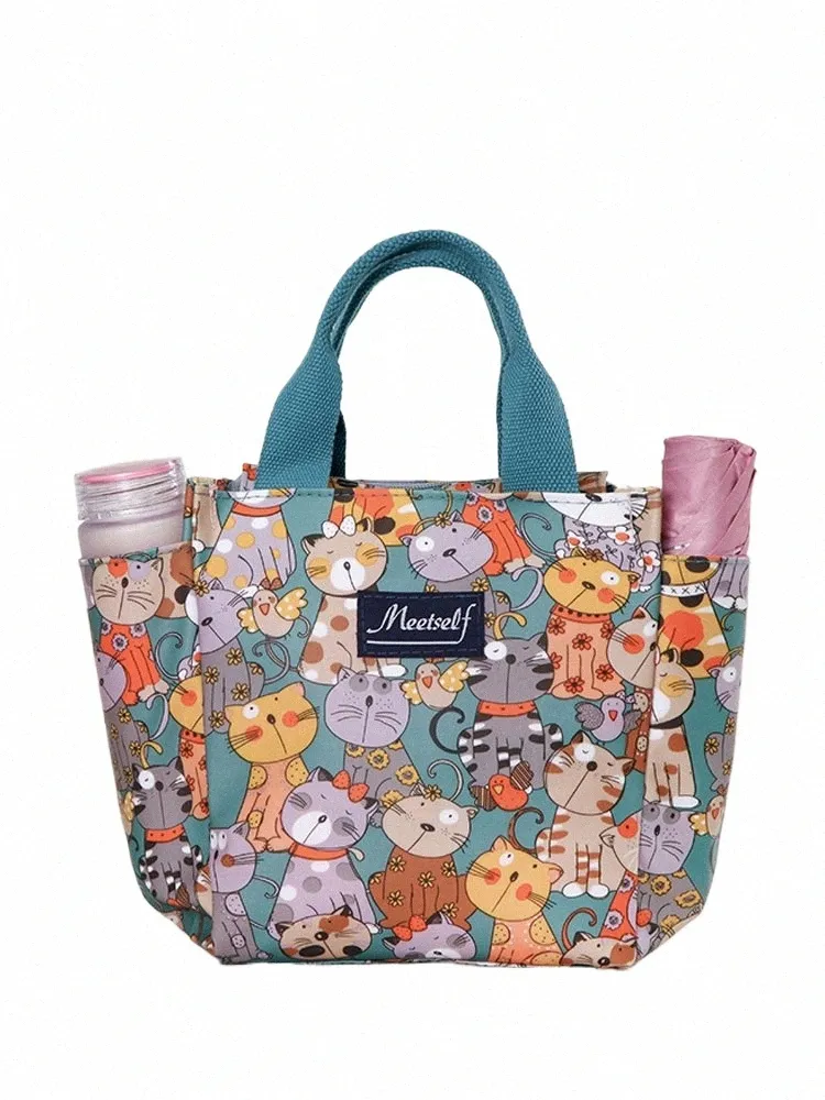 Kantoormedewerkers gaan uit met rijstlunchbox Tas thermische bento tas fi canvas hand met mama tas s98t#