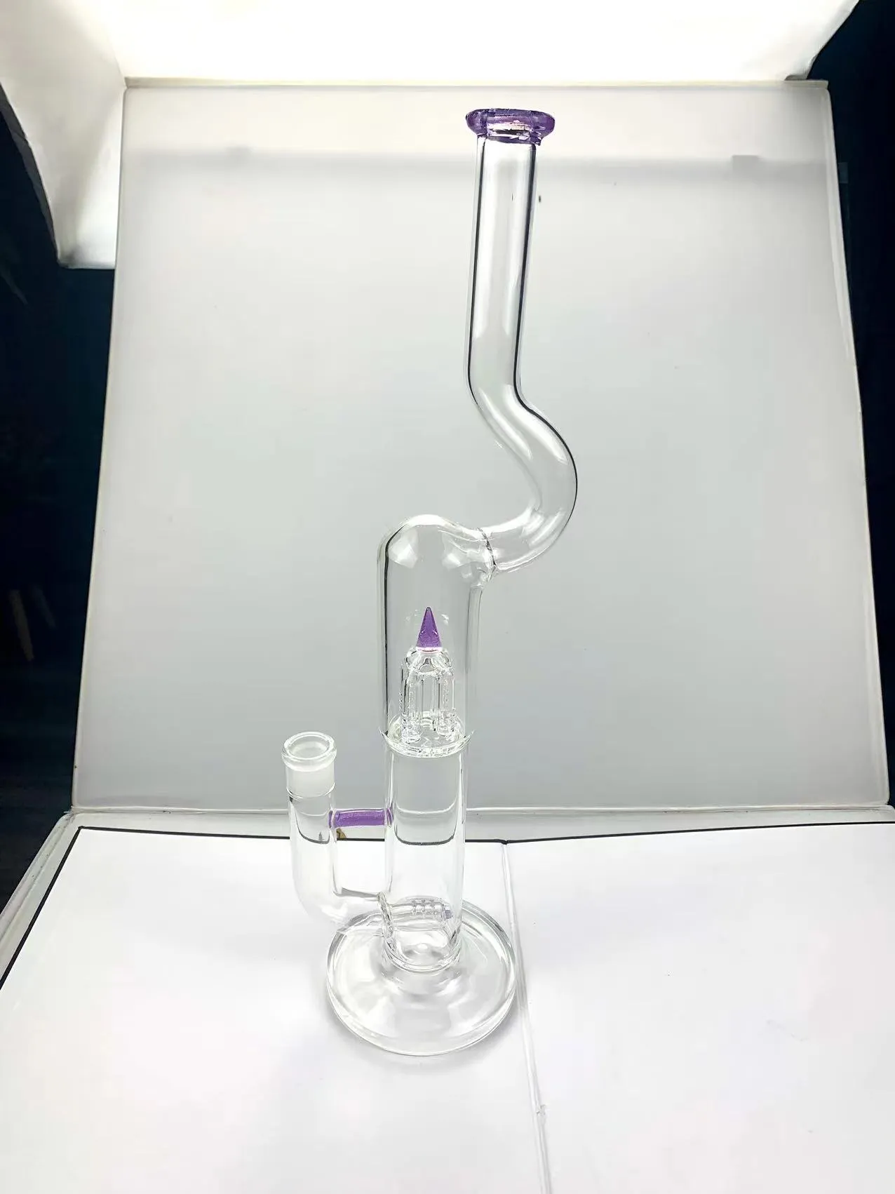 Fumer Pipe Verre Pyrex Brûleur d'huile en verre Vortex Vortex Bong Gravity Hookah Elf Bardab Rige de cendre Catcher Brûleur d'huile Pipes d'eau Bubbler Styles personnalisés ou grossistes