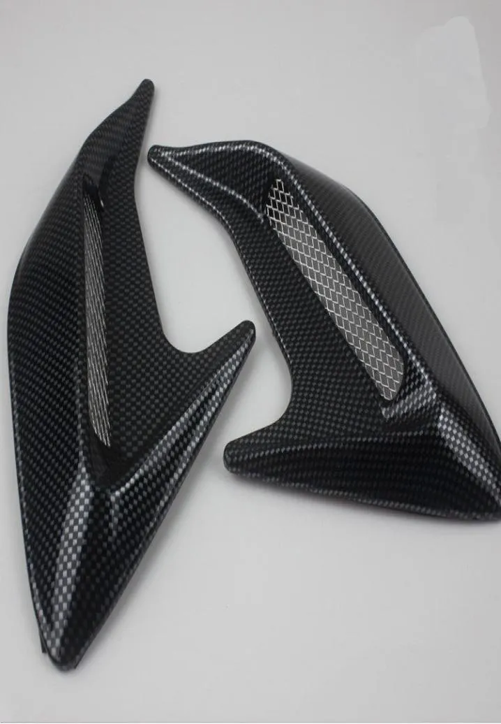 Car shark gills carbon fiber simulation outlet side outlet hood decoration inlet fake tuyere car sticker6423148