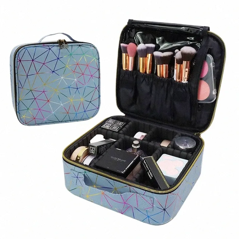 Kvinnlig PROFIAL MAKEUP Organiser Travel Beauty Cosmetic Case For Make Up Bag Bolso Mujer Storage Box Nail Tool Suitcase i5kj#
