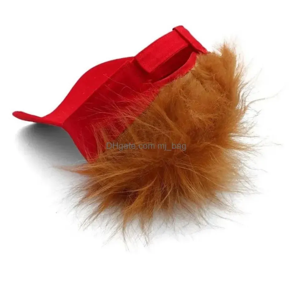 Party Hats Trump 2024 Hats With Hair Baseball Caps Supporter Rally Parade Cotton C92 Home Garden Festive Party Supplies Dh6Fm