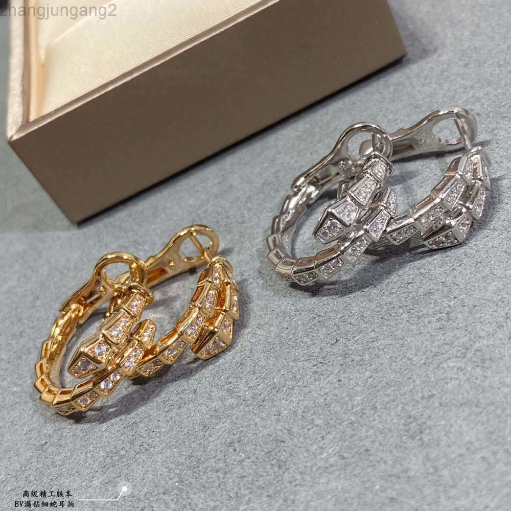 Дизайнер Bvlgarys925 Ювелирные изделия Bulgarie Bracelet 925 Стерлинговое серебро баоджия полная алмазная змея для змеи уш