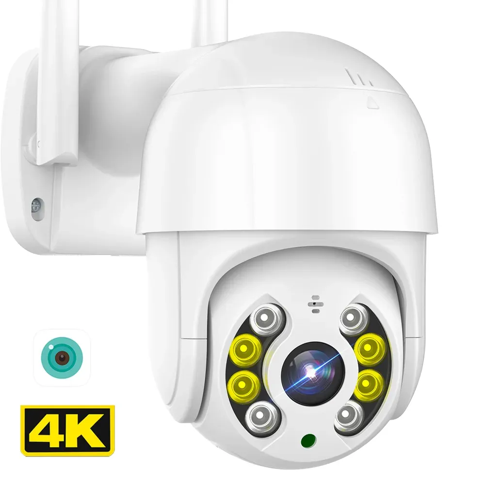 システム8MP 4K WiFi IPカメラ屋外ワイヤレスPTZカメラ5MP 1080p HDセキュリティカメラオートトラッキングP2P CCTVビデオ監視ICSEE