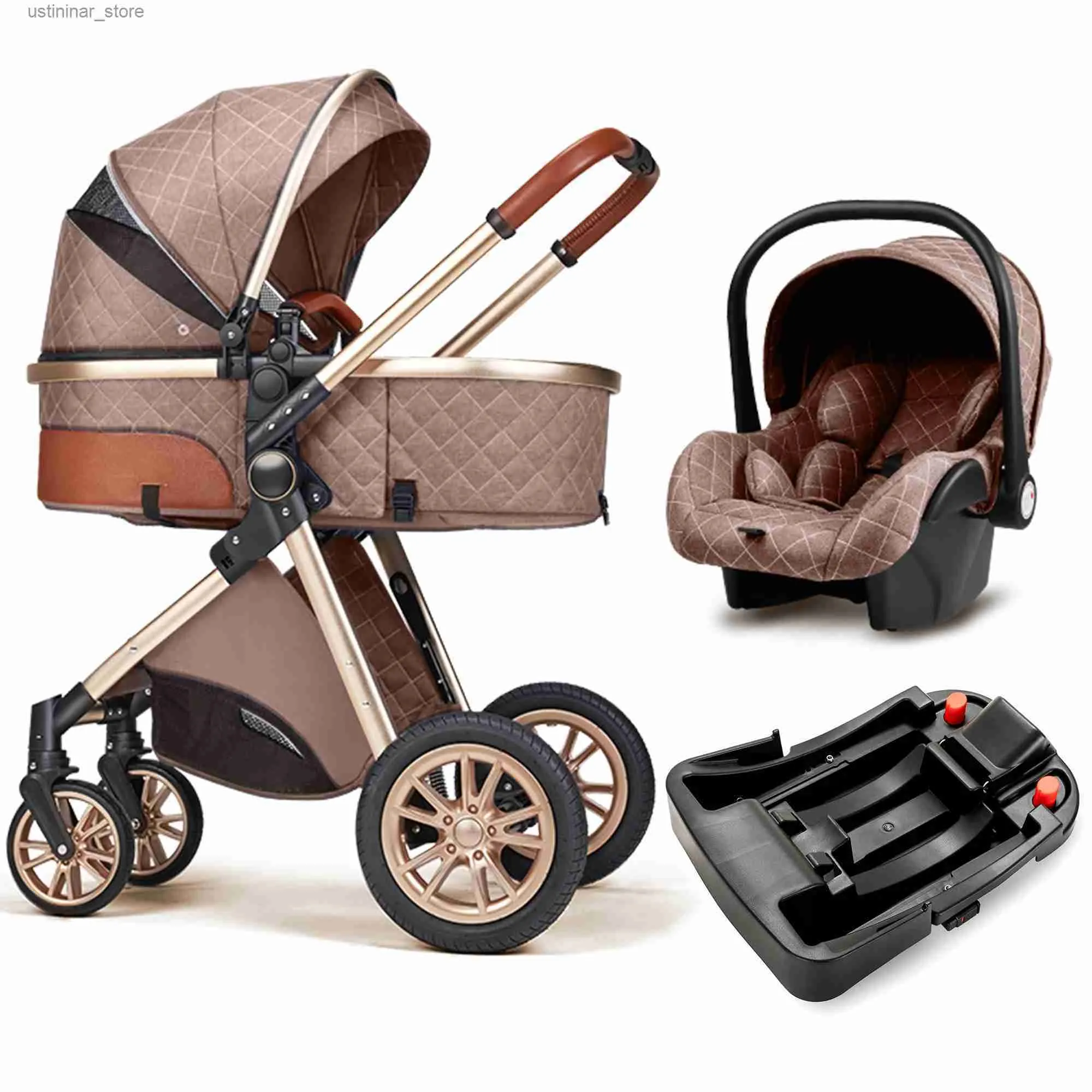 Kinderwagen Mode Baby Kinderwagen 3 in 1 Baby Reisesystem Neugeborenen Babywagen tragbarer Kinderwagen Baby Crade Infant Carrier kostenlos Versand
