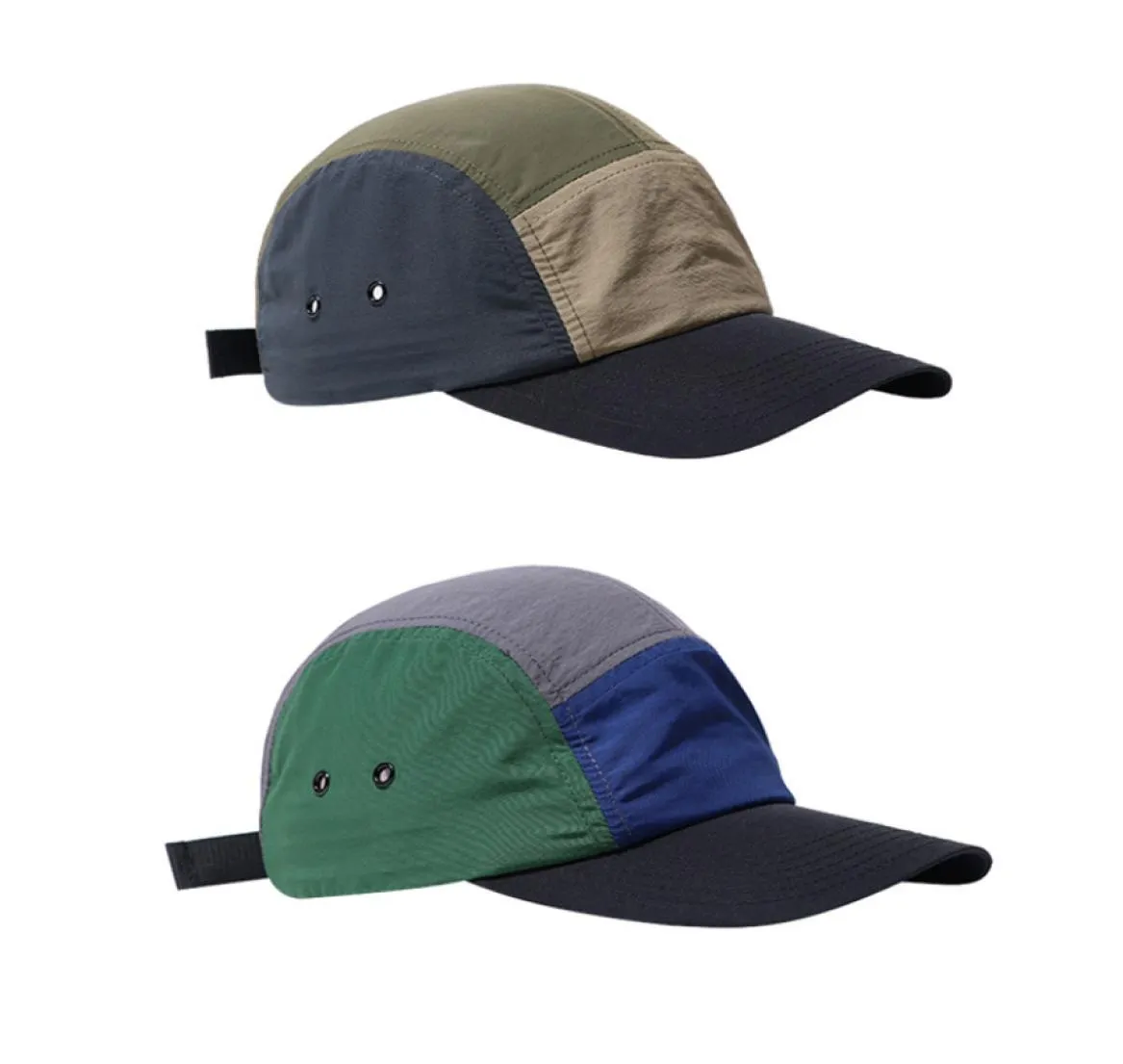 Blocco colorato 5 tappo da pannello regolabile tappi da baseball leggeri Snapback Men Women Trucker Dad Hat Hat Hip Hop Casual Outdoor Golf Sports6551168