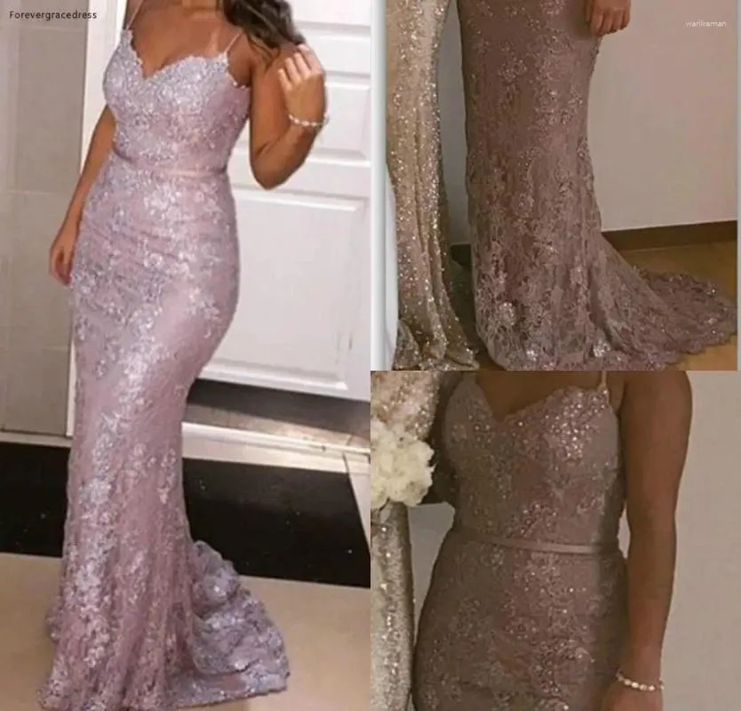 Party Dresses 2024 Mermaid Long Prom Dress Spaghetti Straps Lace Formal Holidays Wear Graduation Evening Gown Custom Made Plus Size