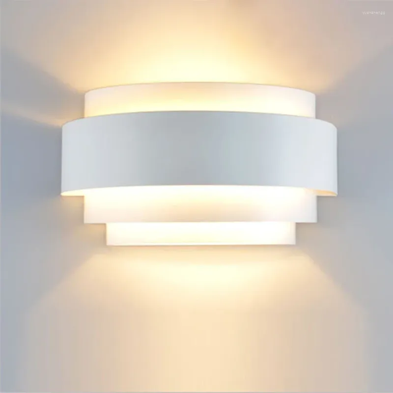 Vägglampor modern personlighet sconce ljus nordiskt sovrum snigel led belysning ac85-265 gång i hallen trappa heminredning