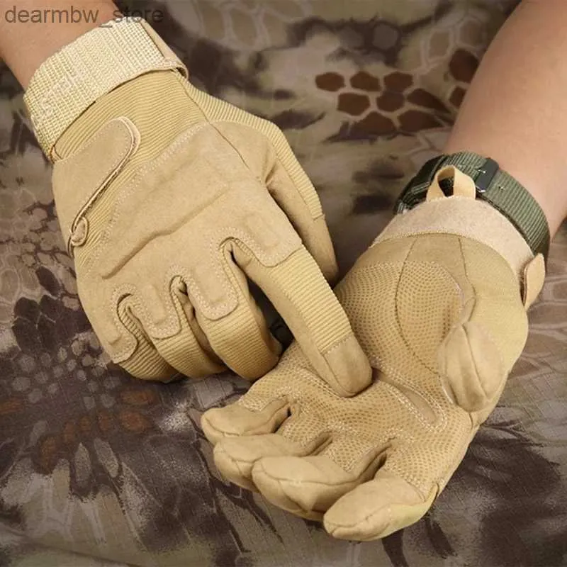 Gants de cyclisme pour hommes gants tactiques militaires extérieurs armée de combat en plein doigt