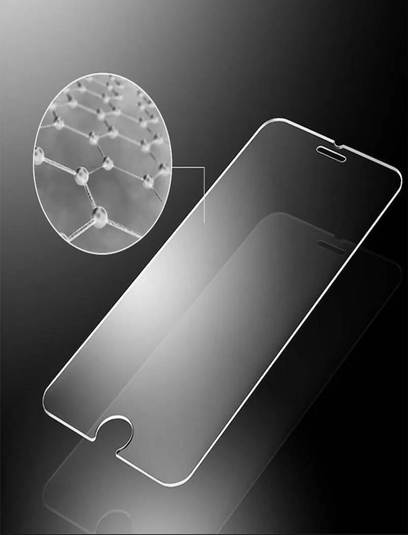 03 mm 9h Verre trempée pour l'iPhone Explosion Proof Screen Protector Film pour iPhone 8 7 6 6S 5S SE XS MAX7700394