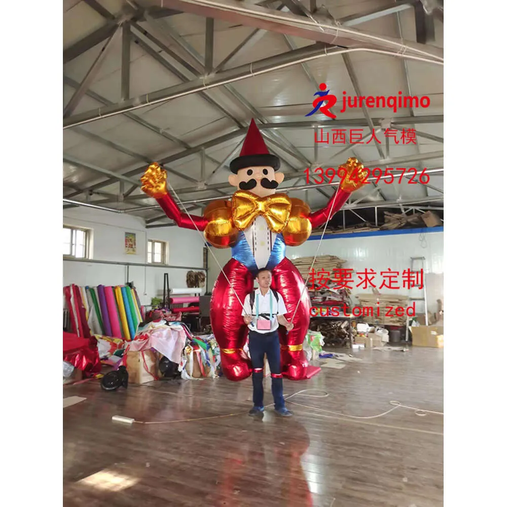 Mascot Costumes Telescopic Pole Backpack, Clown's Back, Hands with Telescoping Pole, Touring, Fat Clown Customization