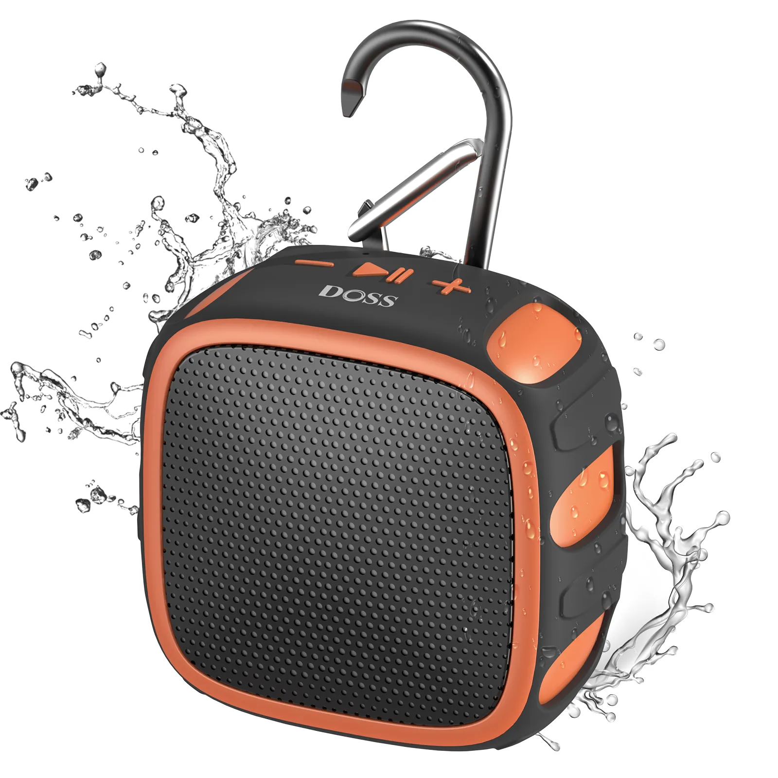 DOSS Waterproof Portable Speaker with Big Sound, 22H Playtime, IP67 Rated Waterproof and Dustproof,