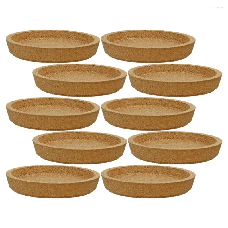 Oreiller 10pcs Round Cork Drink tasse de café Coffee Coasters Mat de thé pour table