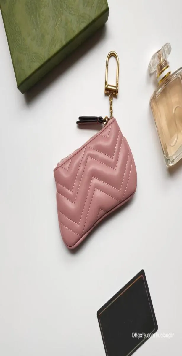 Designer portefeuille femme porte-espèces clés clés sac à bands de monnaie authentique en cuir boîte originale femme dames majuscules mobile mode8313429
