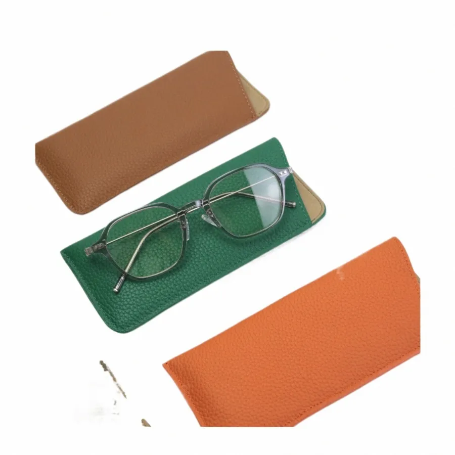Индивидуальные очки для хранения мешки кожа мягкие кожаные бокалы миопий