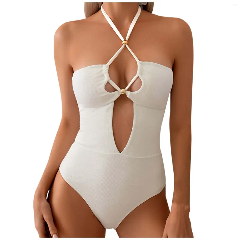 Swimwear de mujeres Color sólido Sexy Bikini Slimming Bikini original Bayan 2024 Mujeres