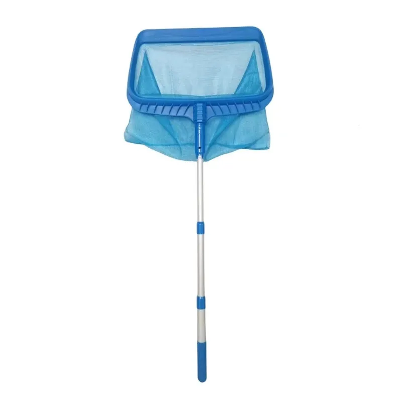 2024 Pool Skimmers Net Aluminium Cleaner Swimming Leaf Cleaning Fine Mesh Rake Supplies for Pond Fountains 240415