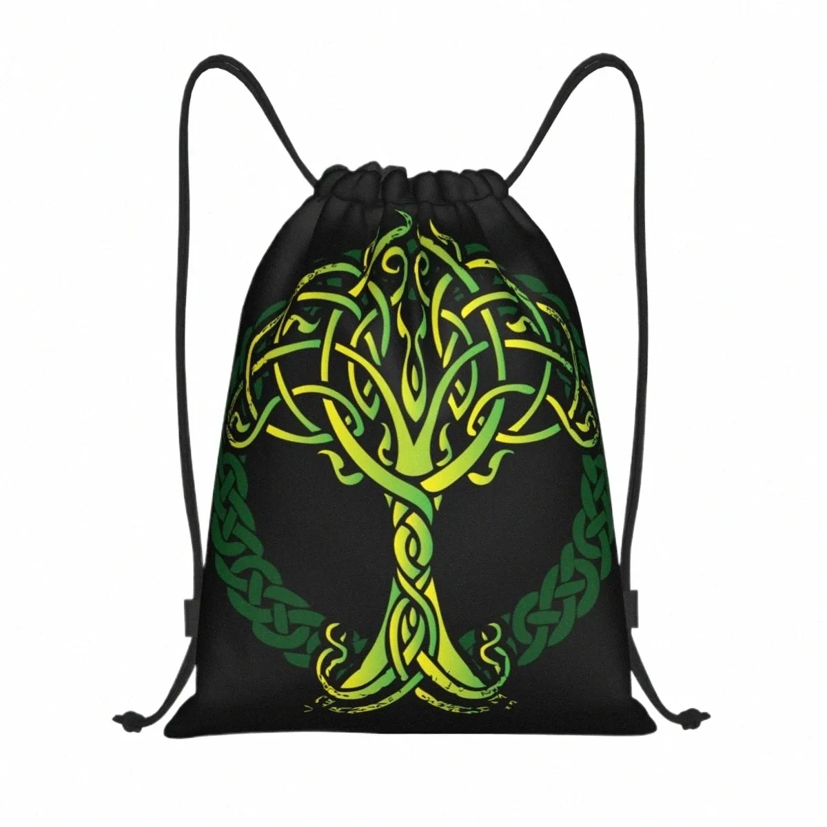 Viking Knoopwerk Levensboom Trekkoord Rugzak Gym Sport Sackpack String Bag Voor Het Sporten Q50P#
