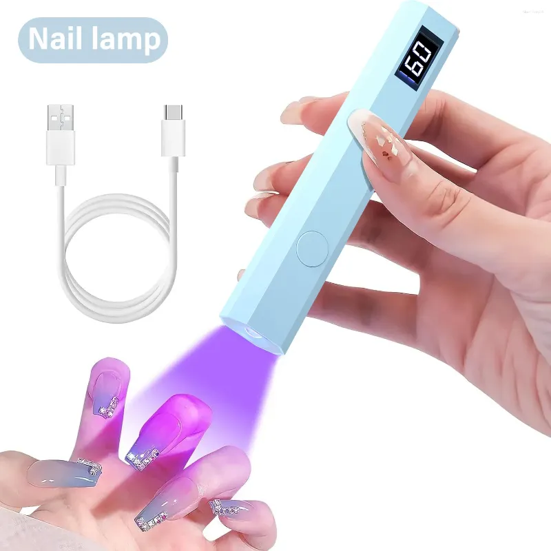 Nageldrogers cnhids draagbare handheld mini -lamp voor gel Pools Quick Dry Pen USB Dryer Machine UV LED