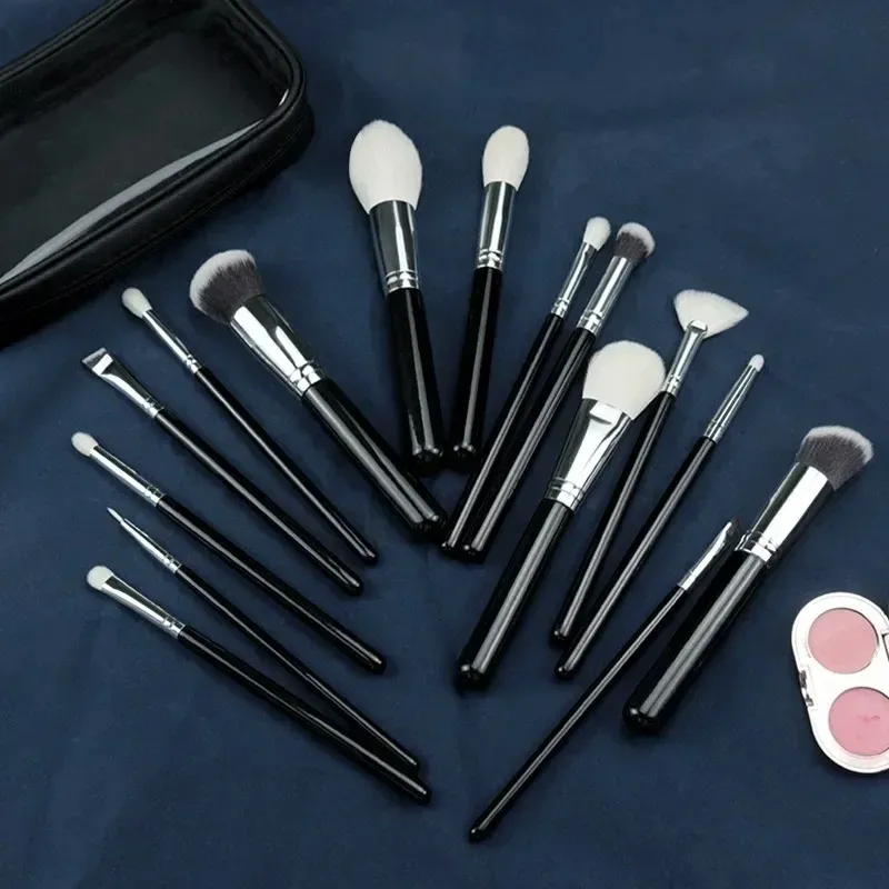 15st Makeup Brush Set Eyeshadow Blending Foundation Powder Eyebrow Brush Double Head Brush Sake Up Sats