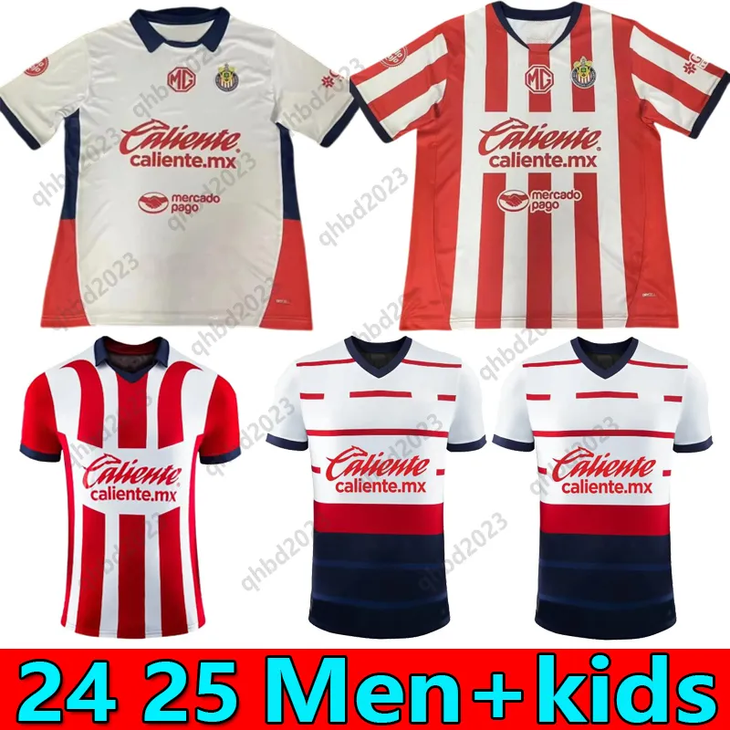 23/24 25 S-4XL Chivas de Guadalajara voetbaltruien I. Brizuela 2023 2024 Liga Mx A. Vega J. Sanchez S. Flores voetbalshirt T F. Beltran Gonzalez G. Orozco Men Kids Sets Sets