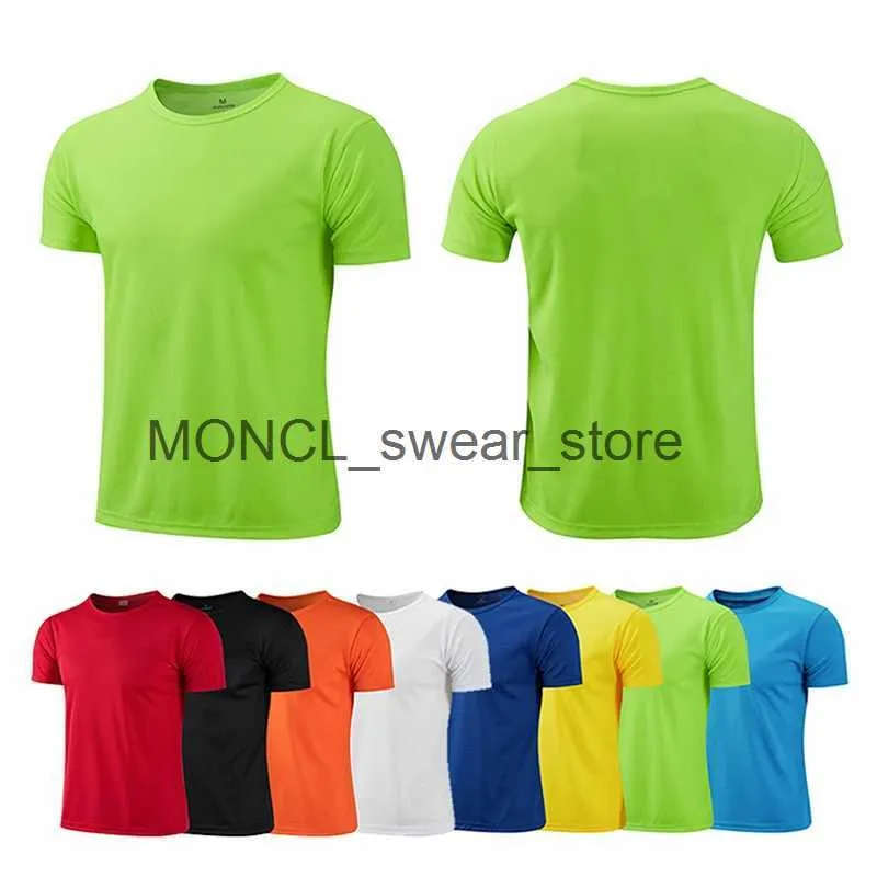 Men's T-Shirts Womens T-Shirt O-neck quick drying T-shirt simple short sleeved solid color slim fit suitable for unisex tops in summer H240416