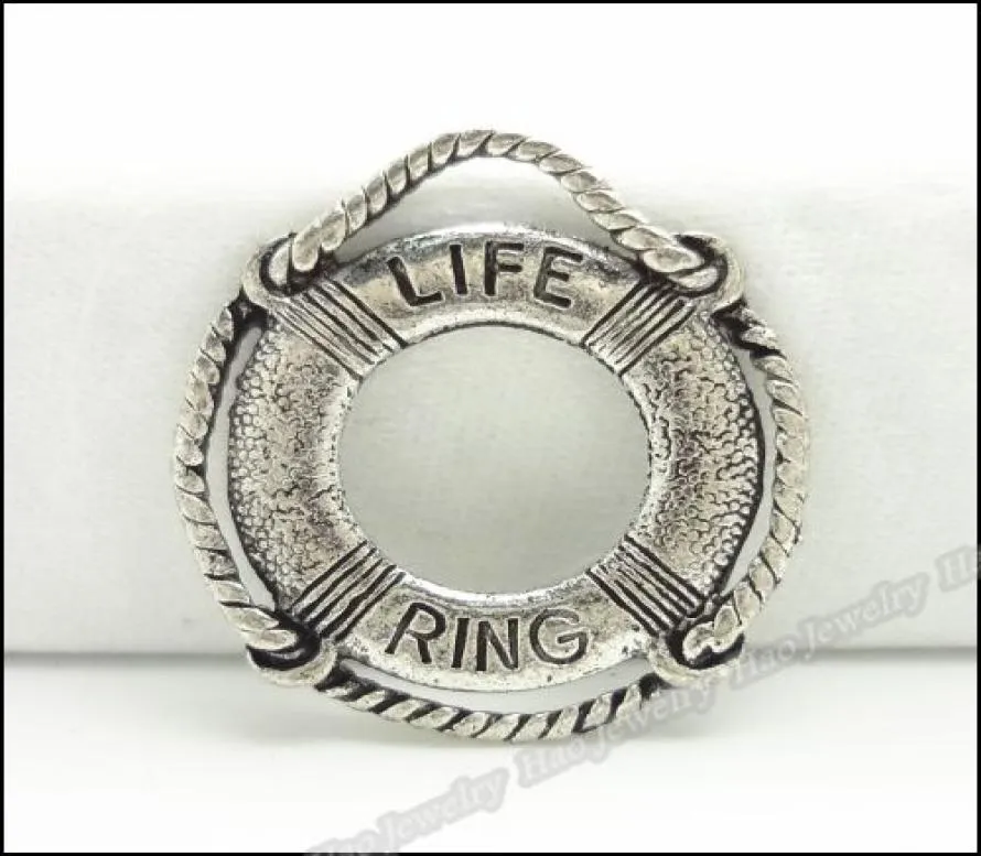 Fashion Swim Ring Charms Pendre en alliage en alliage en argent en argent antique Fit Bijoux Résultats 120pcslot9783062