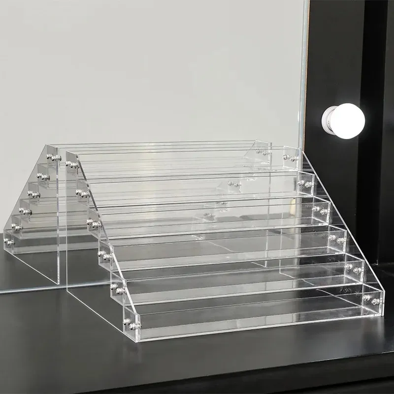 4Layers Acrylic Nail Polish Display Organizer Shelf Clear Cosmetic Display Rack Holder Frame Jewelry Stand Storage Box