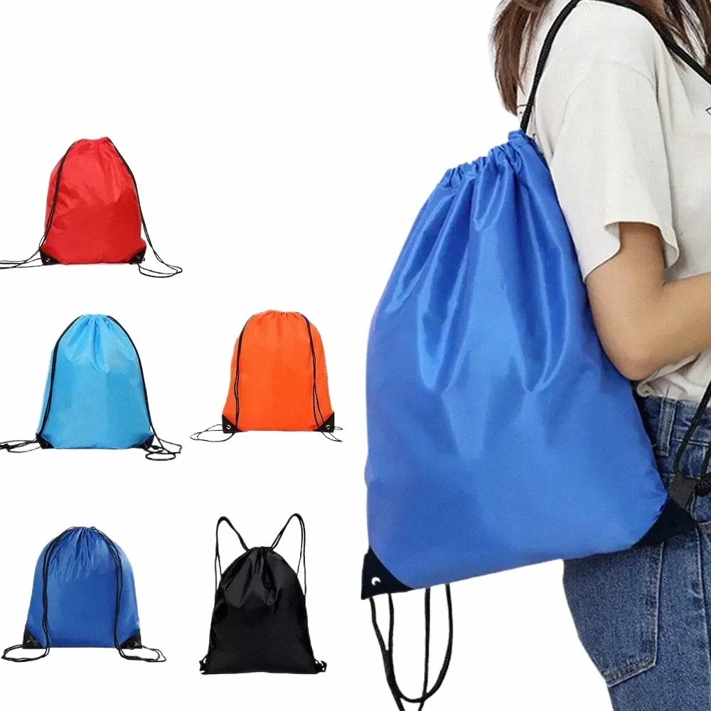 waterproof Sport Gym Bag Drawstring SackFitn Travel Outdoor Backpack Shop Bags Swimming Basketball Yoga Bags t86v#