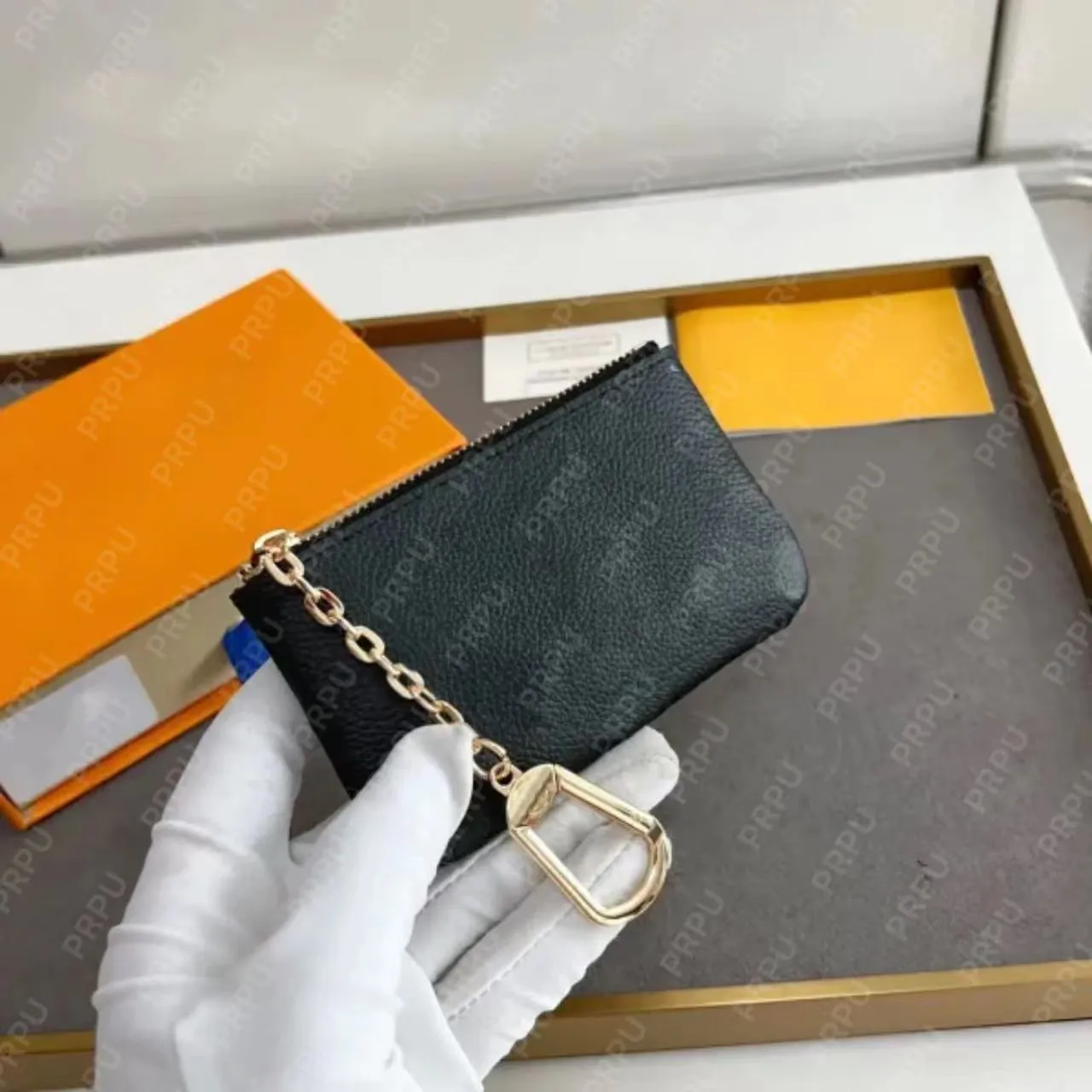 مصمم حامل بطاقة Women Zippy Coin Presh حامل Mini Wallet Clutch Women Key Pors