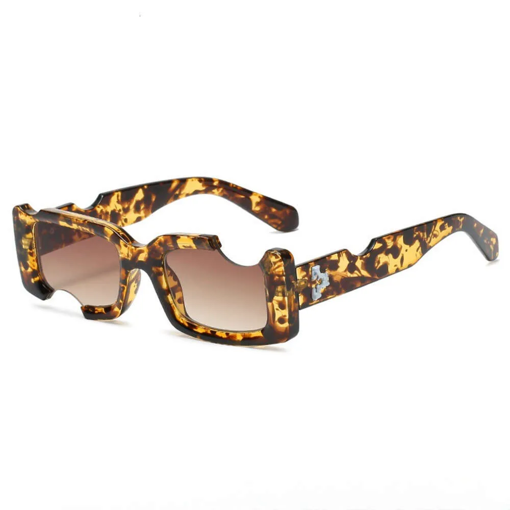 Lunettes de soleil Luxury Off mens Femmes Notch Frames Brand Offs Sunglasse Fashion Eyeglasses Irrégules UV400 SUN VERRES HIP-HOP ARROW X Square Travel Sungass XXPU