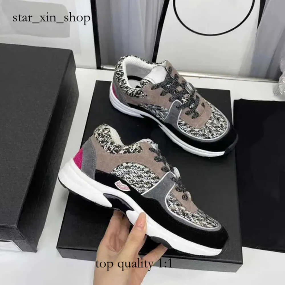 Chanells Sandal Mens Designer Running Shoes Sneakers Women Lace-Up Sports Shoe Casual Trainers Classic Sneaker Woman City Asdf Size 35-45 Designer Shoes 88 807