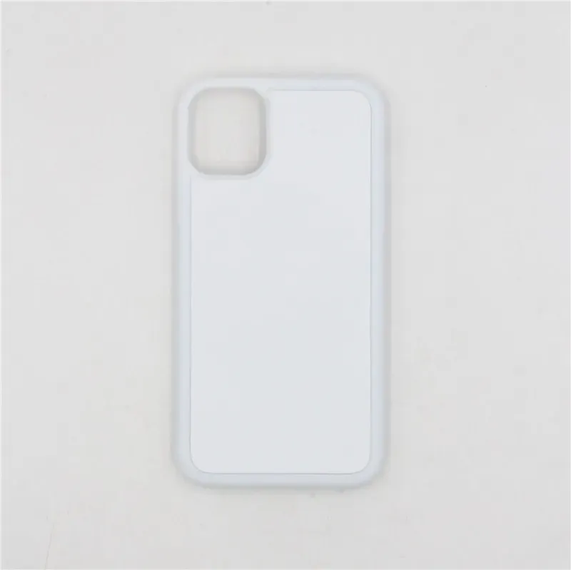 2D Sublimation TPU+PC Case Silicone Case with Blank Aluminum Sheets for iPhone 15 Plus 14 13 PRO MAX 12 Mimi