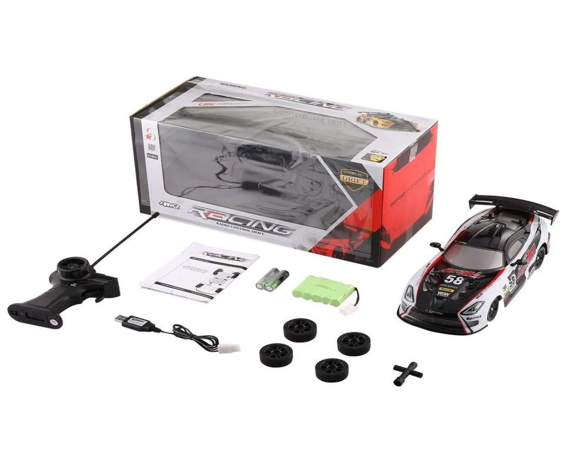 116 Imperméable 27MHz 4WD Drifting Remote Control Radio Controlled Car Speed on Road Racing RTR RC RC Vehicle Toys Y2003177077434