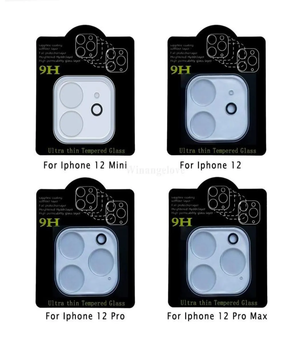 Achter cameralens gehard glazen beschermer voor iPhone 13 Pro Max 12 Mini 11 7 8 6s 6 XS SE Filmscherm Beveiliging Telefoon 9H ACHTER Transp1983787