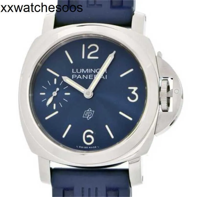 Watch Designer Paneraisiss Watch Mécanique Blu Mare PAM01085 Deuxième ceinture # CS245