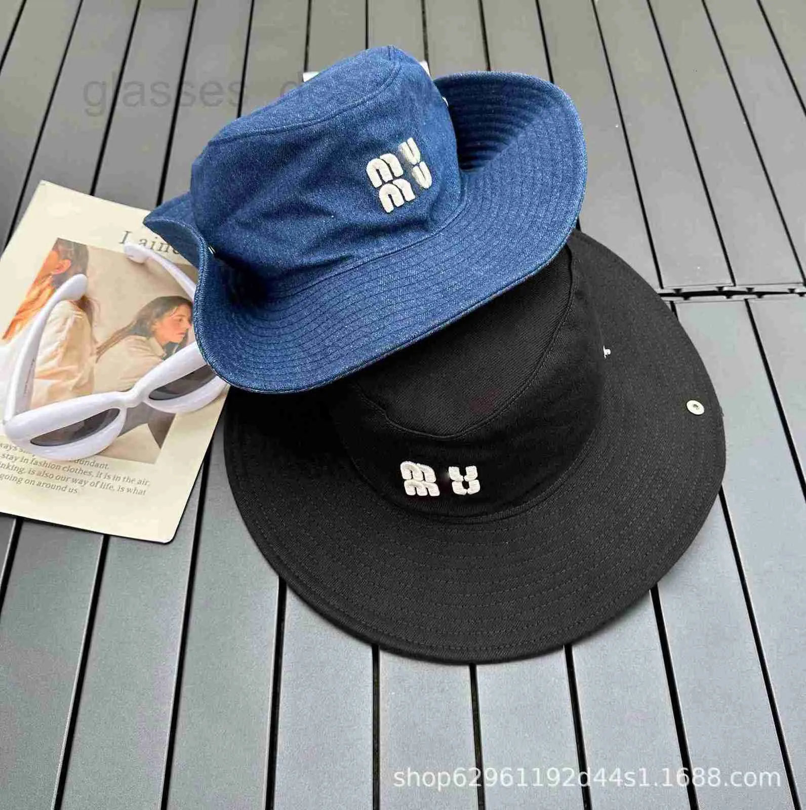 Diseñador de bolas de pelota Miao Family Borded Letter Big Eaf Fisherman Hat Fashion Sunshade Versátil Versátil X9RZ