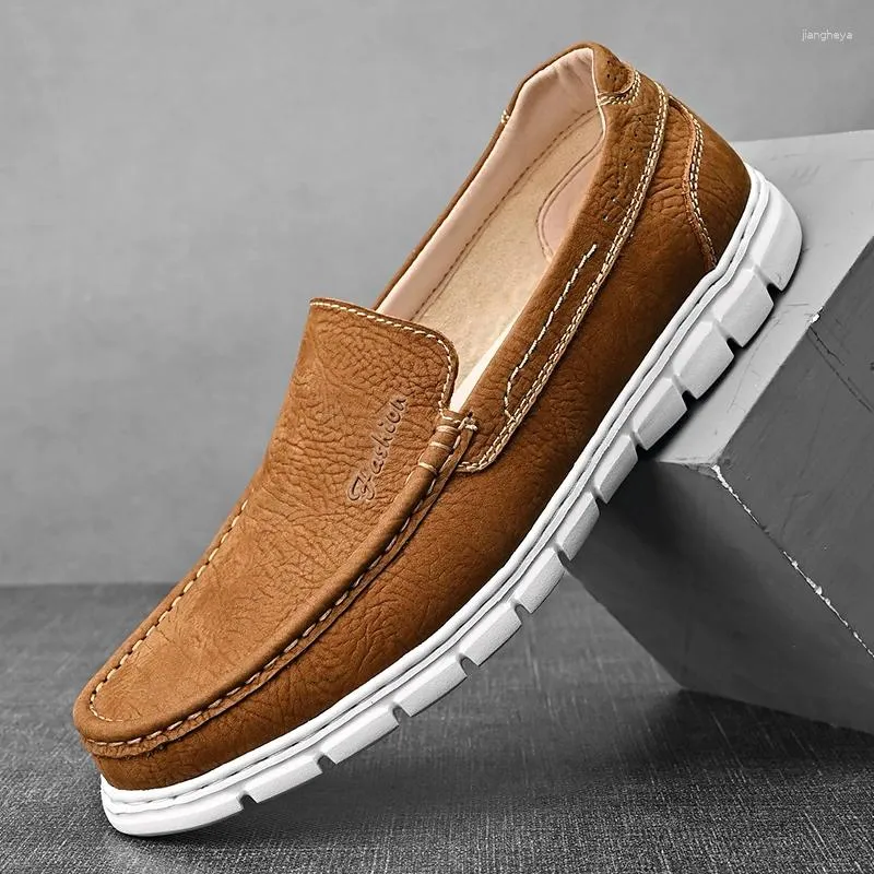 Casual Shoes Luxury Summer Men loafers Wedding Dress White Driving Moccasins Footwear Man Leather Slip On Super Light Male