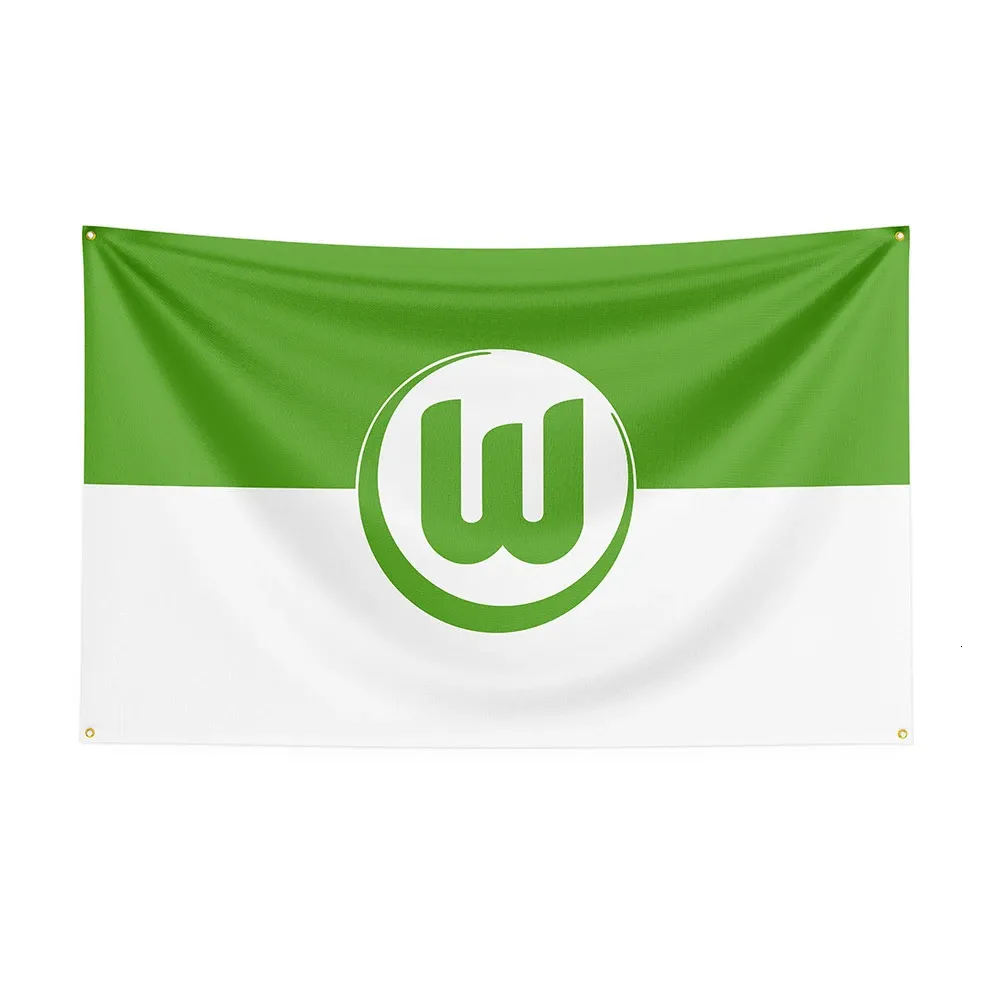 3x5 vfl wolfsburg bandiera in poliestere stampicati sport sport per decorazioni decorazioni decorazioni decorazioni 240407
