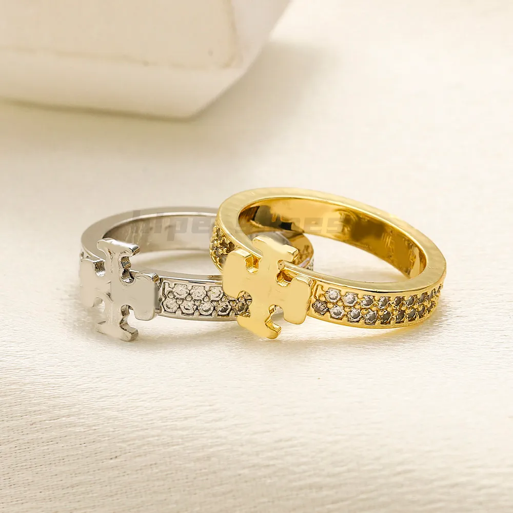Designer Pattern Ring Classic TB Cross Style Suitable for Daily Wear Men and Women