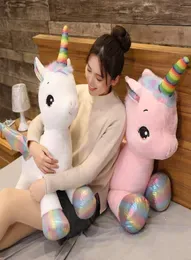 4080cm  Kawaii Rainbow Unicorn Plush Toys Stuffed Unicornio Soft Pillow Dolls Lovely Animal Horse Gift for Kids ChildGirls3190518