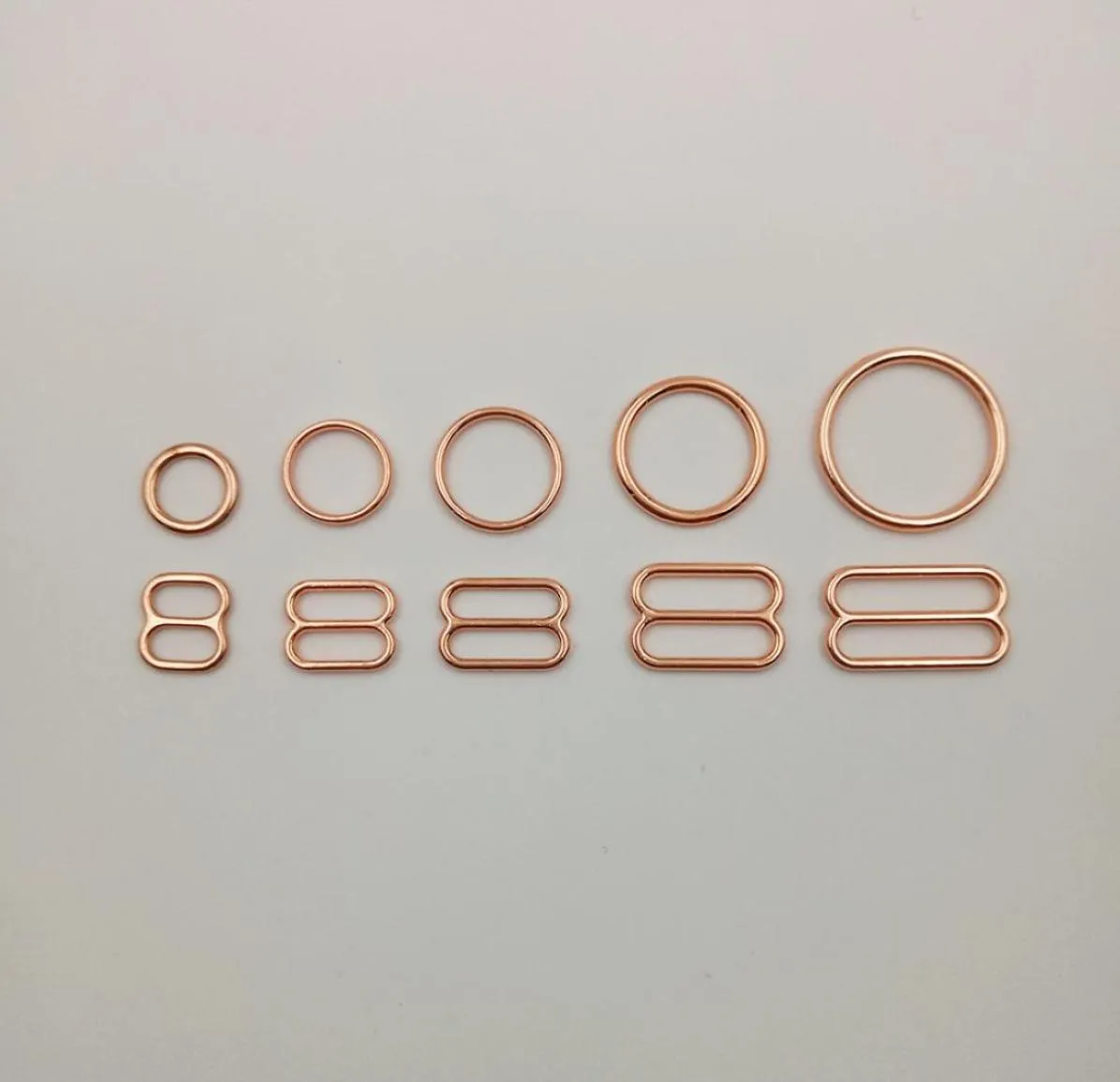 Sewing notions bra rings and sliders strap adjustment buckle in rose gold8315366