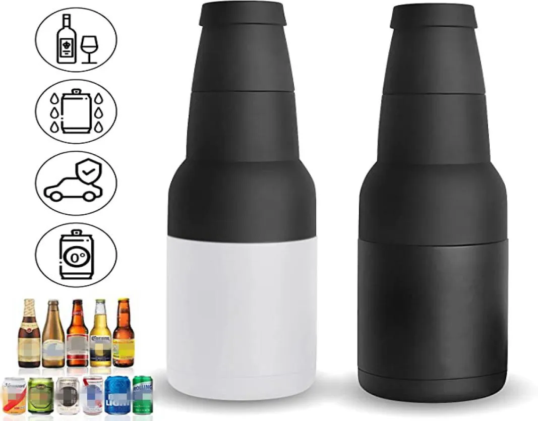 3 in 1 Bierflasche Dose kühler Edelstahl Vakuum Doppelwand Tumbler Kühler Kühler Isolator Getränk Kalthüter YYFA6093573048