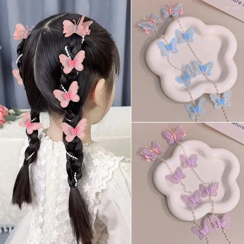 Accessori per capelli per farfalla per farfalla clip clip per bambini Ornamenti barrette colorati Hanfu Hairpin copricapo