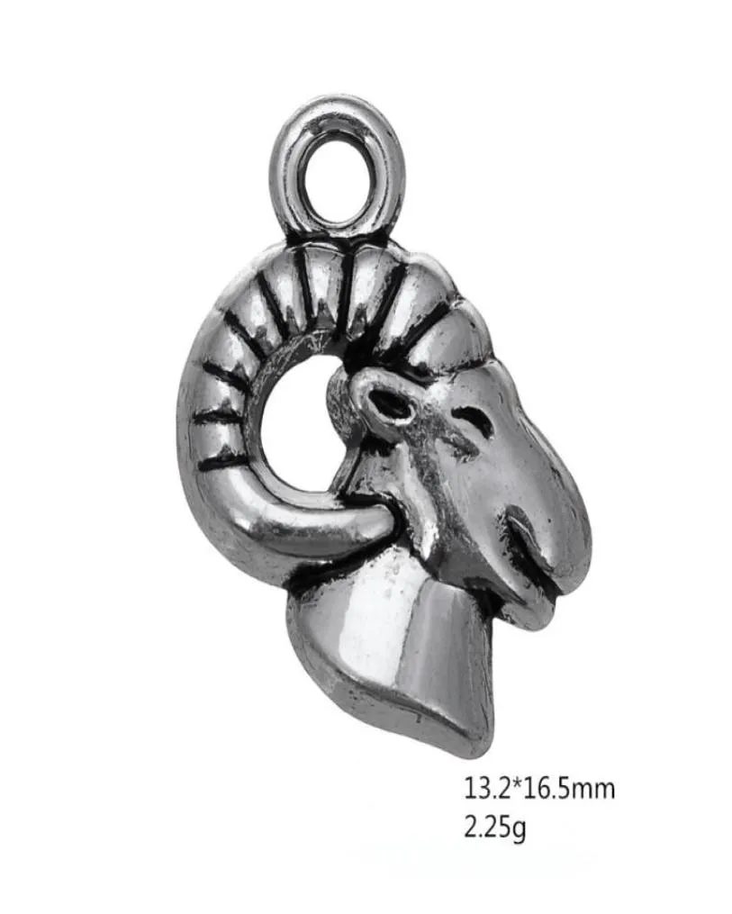 2021 DIY Sieraden Sheepshead Animal Charm Geit hanger armbanden kettingen maken voor mannen of vrouwen2818870